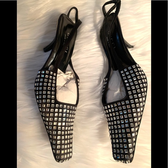 Gucci Tom Ford Runway glitter Sandals Vintage - Picture 2 of 6